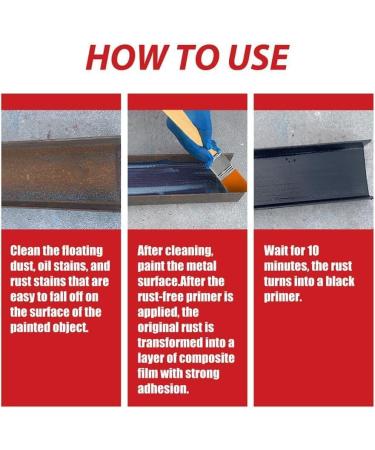 Rust Renovator Rust Conversion Agent Rust Remover for Metal Multi Purpose Anti-Rust Paint Rust Removal Converter Metallic Paint Long Lasting Protection - Buy Online on GoSupps.com