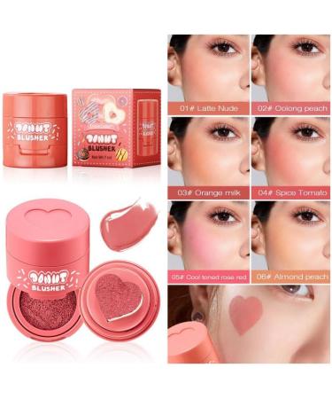 Heart Applicator Blush Stamped Liquid Cushion Blush Natural Long Lasting Light and Breathable Makeup (3) - Buy Online on GoSupps.com