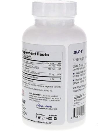 GAT ZMAG-T Testosterone Production & Healthy Sleep 90 Capsules - Buy Online on GoSupps.com