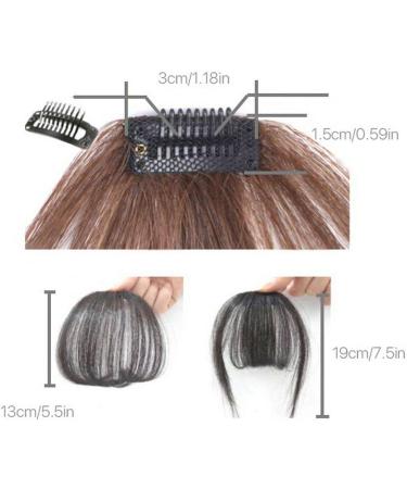 Glamza Clip In Fringe - Light Brown with Sideburns | Front Hairpiece Topper for Women - Buy Online on GoSupps.com