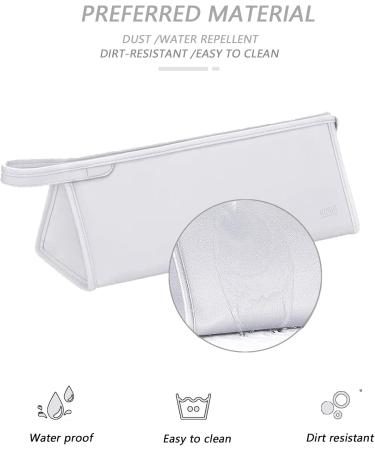  Dy Travel Bag for Dyson Airwrap Styler Complete LongSupersonic Hairdryer & Accessories Organizer PU Leather Waterproof Silver silver - Buy Online on GoSupps.com