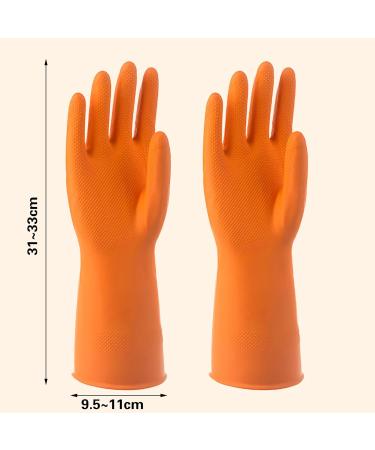 Wy Lighting Level Rubber Gloves - Reusable Household Cleaning Gloves for Dishes & Kitchen - 1 Pair - International Shipping Available - Buy Online on GoSupps.com