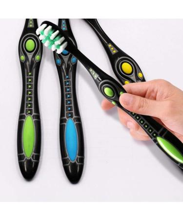 Zumaha Compact Medium-Proof Toothbrush - Deep Cleaning Stain & Plaque Removal | Pack of 6 Ergonomic Toothbrushes for Men & Women - International Shipping Available - Buy Online on GoSupps.com