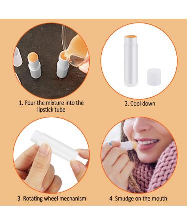 Proleo 50pcs Empty Lipstick Containers - DIY Lip Balm Pencil Pots (White 5ml) - Ideal for Crafting - Buy Online on GoSupps.com