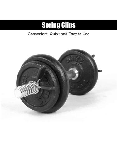 AMONIDA Barbell Clamp - Durable Easy-to-Use Spring Clamp for Home Gym Equipment | Wide Application & Long Service Life - Buy Online on GoSupps.com