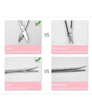 Jiuke Professional 9-Piece Stainless Steel Nail Care Manicure Set for Women - Nail Clippers, File, Grooming Kit in Pink Travel Case - Buy Online on GoSupps.com