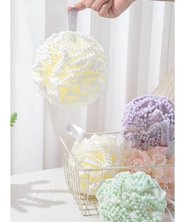 Jixik Shower Bath Sponge 50g Soft Loofah Balls for Body Wash Scrubber - Purple 1Pack - Buy Online on GoSupps.com