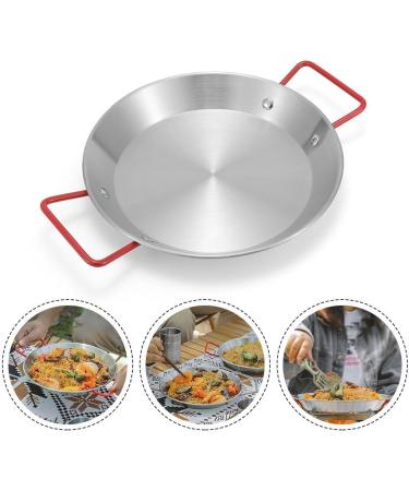 Silver handle Frying Pans Frying Pan Camping Stainless Steel Frying Pan Practical Chicken Pot Kitchen Seafood Pan kitchen utensils - Buy Online on GoSupps.com