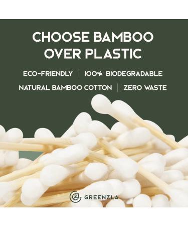 600 Pack Organic Cotton Swabs | Cruelty-Free & Biodegradable | Eco-Friendly Holder Included - Buy Online on GoSupps.com