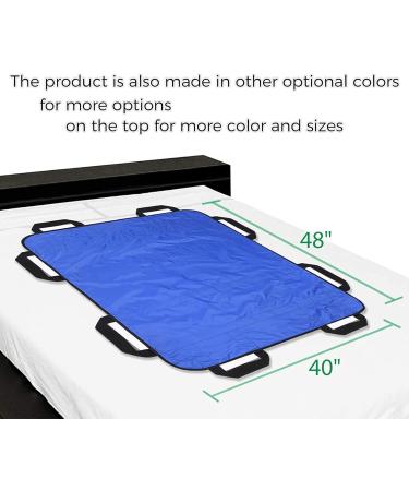 WNFQJJRM 48" x 40" Multipurpose Positioning Bed Pad - Reusable & Washable Transfer Sheet for Turning Lifting & Repositioning for Elderly Incontinence Caregiver - Buy Online on GoSupps.com