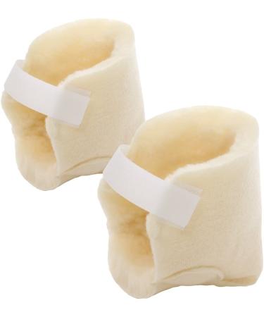 Essential Medical Sheepette Heel Protectors - Comfortable Heel Cushions for Pain Relief - Buy Online on GoSupps.com