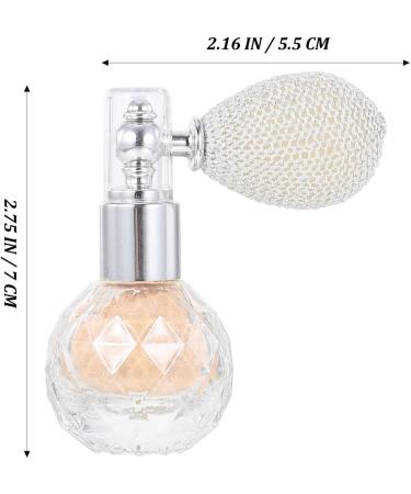 LALAFINA Body Air Bag Powder Sprayer - Champagne Gold Dusting Powder & Highlighter for Makeup & Hair Glitter - 1pc Sequin Body Shimmer 7x5.5cm - Buy Online on GoSupps.com