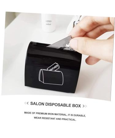 Magiclulu Razor Blade Storage Box 2-Stage Container for Hair Salons & Men s Shaving | Black 6.5x4.5x6cm - Buy Online on GoSupps.com