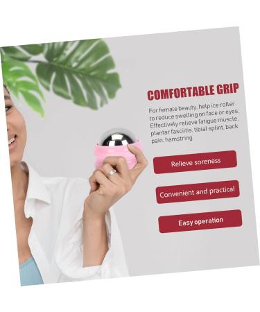 Beavorty Metal Cool Face Roller & Massage Ball - Heat & Cold Therapy Device for Glowing Skin & Fitness - Buy Online on GoSupps.com