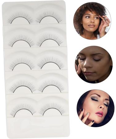 POPETPOP 5 Pairs Fake eyelashes lash stuff false eyelashes magnetic lash supplies soft light fake lash soft thick lashes handmade eye lashes Simulation False Eyelashes Practice False Lash - Buy Online on GoSupps.com