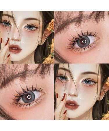 Manga Lashes Clear Band Anime False Eyelashes 4 Pack - Spiky & Natural Look | Japanese Style A01 by Mikiw - Buy Online on GoSupps.com