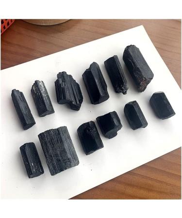 Natural Crystal Rough for 1pcs Natural Crystal Large Grain Black Tourmaline ore Mark Jet Stone Crystal Quartz Mine Standard CollectionGift dingchi (Size : 120-150g) - Buy Online on GoSupps.com