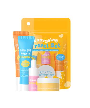 Hydrating Skin Care Set Travel Kit 4 Piece Skincare Essentials Set Mini Travel Size Travel Friendly Face Routine Set for Women and Teenage Girls- Travel Essentials Gift Set