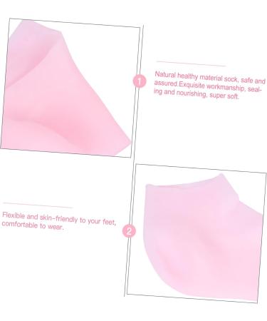FOMIYES 1 Pair Protective Socks Heel Moisturizing Socks Heel Socks for Dry Cracked Feet Heel Sleeve Moisturizing High Heels Moisturizing Treatment Socks Miss Elasticity Open Toe Socks Sebs - Buy Online on GoSupps.com