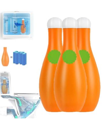 Bowling Blue Bubble Toilet Bowl Cleaner Bowling Toilet Cleaner Automatic Long-Lasting Toilet Bowl Cleaner in Bottle Toilet Cleaner for Cistern (Color : 3pc)