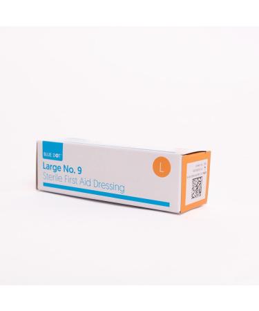 Buy Blue Dot No. 9 Sterile First Aid Dressing - Large Box | International Shipping Available - Buy Online on GoSupps.com