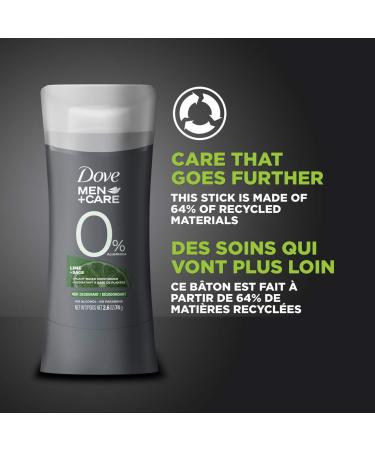 Dove Men+Care Aluminum-Free Deodorant Stick with Lime+Sage Moisturizer 10.4oz (Pack of 4) - Buy Online on GoSupps.com