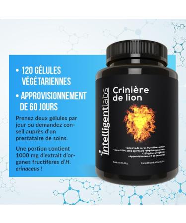 Intelligent Labs Lion's Mane 120 Vegetable Capsules - Buy Online on GoSupps.com