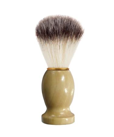 Hair Wooden Brush Men Shaving Tool Shaving Handle Brush Razor Blades Shaver (Brown One Size) One Size Brown