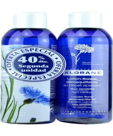 Klorane Klorane cornflower eye makeup remover 2x200ml