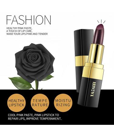 YACAISI Long Lasting Waterproof Lip Balm Lipstick in Black Rose - Moisturizing Lip Stain for Women - Buy Online on GoSupps.com