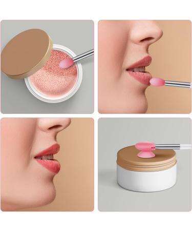 Silicone Lip Brushes with Covers 10pcs Lip Brushes for Lipsticks and 10pcs Covers Reusable Lip Applicators Silicone with Cap for Lip Gloss & Balm Eyeshadow Makeup (Mint Green Pink) - Buy Online on GoSupps.com