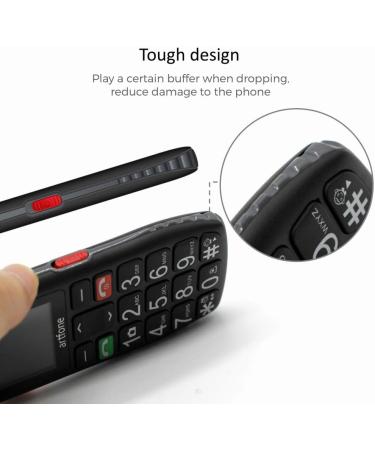 Artfone C1 Mobile Phone for Elderly - Big Buttons High Volume & SOS Function | International Shipping - Buy Online on GoSupps.com