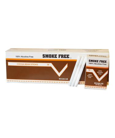 Carton 10 Packs 100% Nicotine Free (Cocoa Bean Sticks) Regular Flavor
