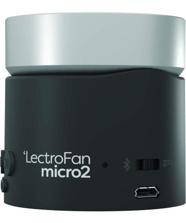 LectroFan Micro2 Non-Looping Sound Machine & Bluetooth Speaker - Black | White Noise, Fan & Ocean Sounds for Sleep, Relaxation, Privacy, Study & Streaming - Buy Online on GoSupps.com