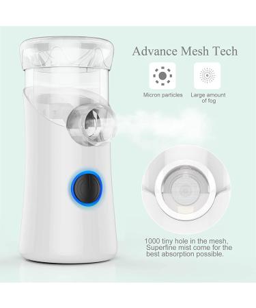 Sweluxe Portable Nebulizer: Ultrasonic Handheld Mesh Nebulizer for Kids and Adults - Personal Steam Inhaler for Home and Travel - Buy Online on GoSupps.com