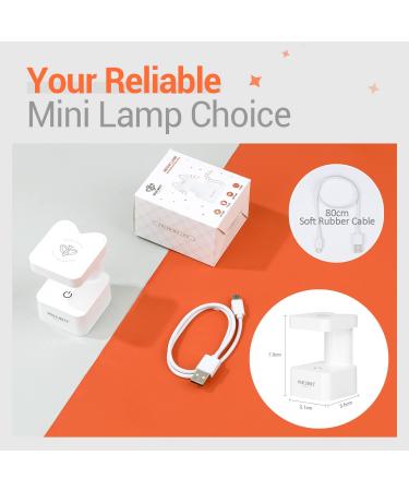 Modelones Mini LED Nail Lamp - Portable UV Gel Nail Dryer with Quick-Dry Technology - Travel-Friendly Cute Meow Design for Home DIY Manicures - Buy Online on GoSupps.com