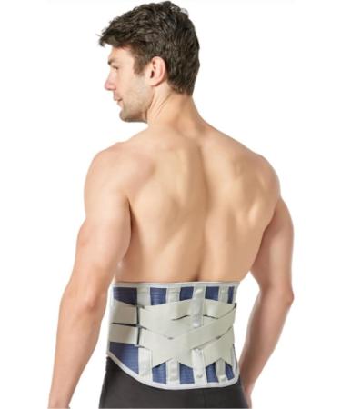 Back Brace Lumbar Support Lumbar Support Belt Back Brace With Removable Double Pull Strap Pads Waist Belt(Medium) Medium Blue - Buy Online on GoSupps.com