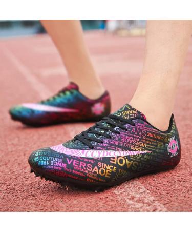 Liuliuroupp Men's Track and Field Spikes - Professional Running Nail Shoes for Teens - Black T888 - Buy Online on GoSupps.com