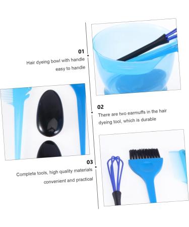 Kit De Coloration Capillaire 5 Pi ces Ensemble Doutils De Bol De Lavable Ensemble De Pinceaux Pour Salon Domicile - Buy Online on GoSupps.com