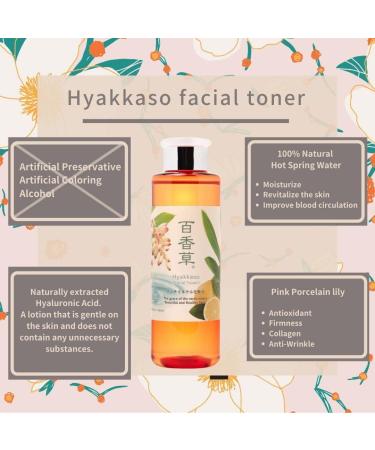 Acne Care Gentle Toner - Alcohol Free Hyaluronic Acid Moisturizer for Sensitive & Dry Skin | Japanese Skincare for All Ages | 6.76 fl. oz | Hyakkaso - Buy Online on GoSupps.com