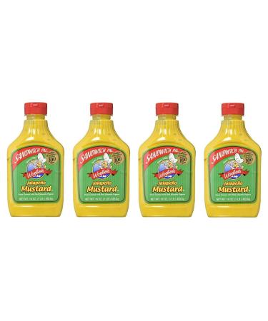 Woeber's Sandwich Pal Jalapeno Mustard (Single Bottle)-set of 4