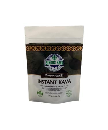 SINGHS Micronized Instant Kava Powder-Fijian Kava (4oz) 4 Ounce (Pack of 1)