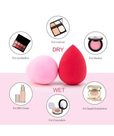 AJOKE 10 Pcs Makeup Sponge Set Blender - Flawless Beauty Sponges for Liquid Makeup - Buy Online on GoSupps.com