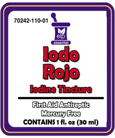 Iodine Tincture Red 1 Oz 3 Pack - First Aid Antiseptic Iodo Rojo - Buy Online on GoSupps.com