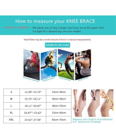 Buy Leg Sleeve & Knee Brace Compression for Men & Women | Elastic Knee Pads Support for Fitness Basketball & Volleyball | Medium Size A - Buy Online on GoSupps.com