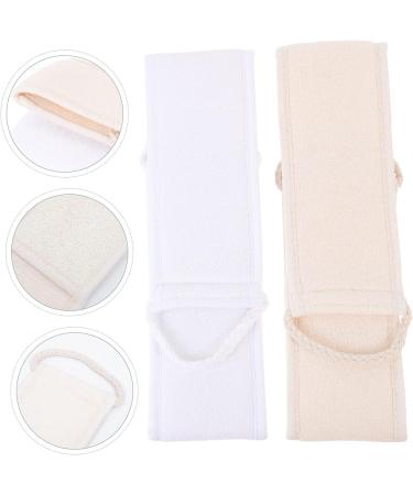 FOMIYES 2pcs Pull Back Strips for Men Loofah Bath Scrubber - Shower Scrunchie Towel Back Scrubber Strap - Buy Online on GoSupps.com