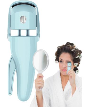 Electric Eyelash Curler 230mah Battery Portable Small Eyelash Curler | Rechargeable Eye Lash Makeup Tool Handheld Eyelash Heated Curler for Most Eye Shapes Blue - Buy Online on GoSupps.com