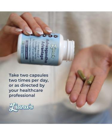 Ashwagandha Advantage USDA Organic Blend for Stress Relief Mood & Adrenal Support. Made with Ashwagandha Turmeric Spirulina and More- 60 Capsules Pure Non-GMO Vegan Supplement - Buy Online on GoSupps.com