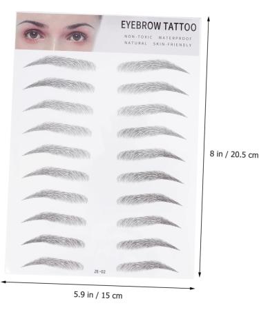 FRCOLOR 2pcs 3d Eyebrow Stickers Waterproof Suit Makeup Stickers Eyebrow Tools Makeup Tools Man - Buy Online on GoSupps.com