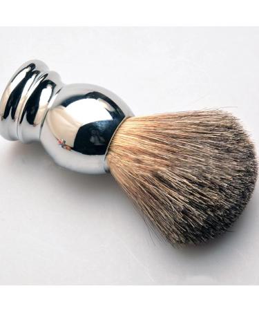 Auclopvzz Compact Portable Beard Brush - Metal Handle Razor Brush for On-the-Go Grooming | Premium Roof Hair Shaving Brushes - Buy Online on GoSupps.com